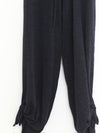 SWAYING 25 Fall/Winter Collection: Knotted Wool Tapered Leg Casual Pants SW-SW25AW3B12C3S4-HH (Black/Grey)